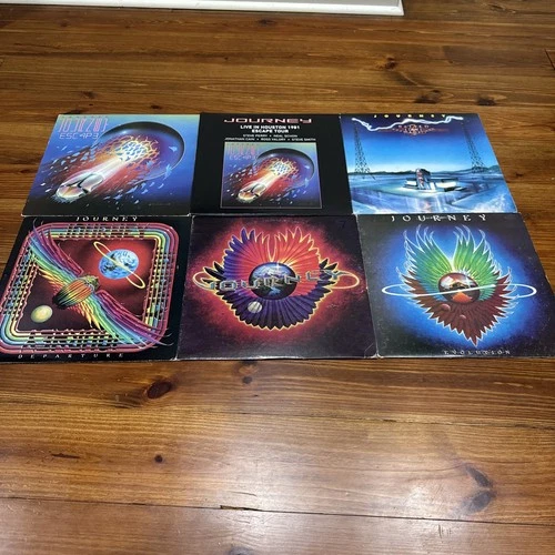 JOURNEY 6 LP LOT ESCAPE LIVE EVOLUTION DEPARTURE INFINITY RAISED ON RADIO VINYL
