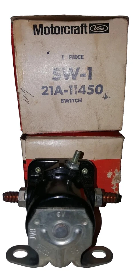 1950s Ford Thunderbird Y block SW 1 6 volt starter relay NOS boxed 21A 11450 - Image 2 of 3