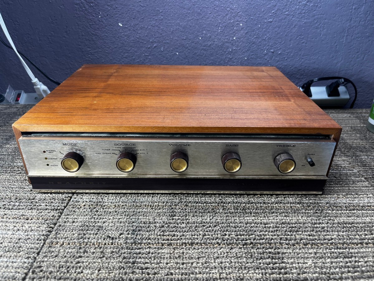 Préampli Stéréo à Lampes Heathkit Vintage, Modèle AA-20, Fabriqué Aux USA