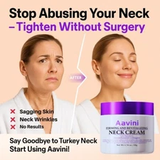 Aavini Firming Neck Cream 50g–Peptide Collagen Lift for Sagging & Wrinkled Skin
