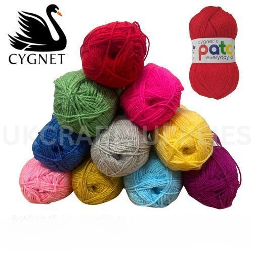 CYGNET YARNS ❤ Cygnet Pato DK Knitting Wool Yarn Double Knitting 100g Ball Knit UK ❤