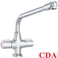 Cda Monobloc Dual Lever Chrome Kitchen Sink Tap Tc20ch Cda Monobloc Dual Lever Chrome Kitchen Sink Tap Tc20ch