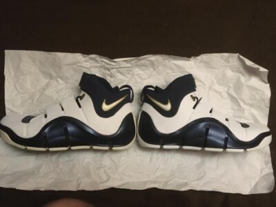 Mens Nike Zoom Lebron IV Westcoast White/Midnight Navy Size