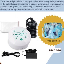 Ionic Foot Spa Detox Cleanse Machine with Foldable 12L Feet Tub Salon Spa Club