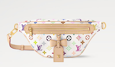 Louis Vuitton Takashi Murakami High Rise Bumbag White Multicolor Fanny Pack Bag
