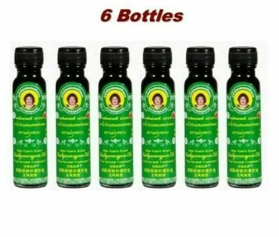 MEA KULARB 6 X 20 CC. Original Thai Herbal Massage Green Oil Relief Muscle Pain Liniment