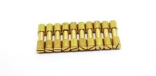 Corby Niete 1/4 (6,35 mm) 10 Stück Schlitz Messing für Messerbau Schraubniete
