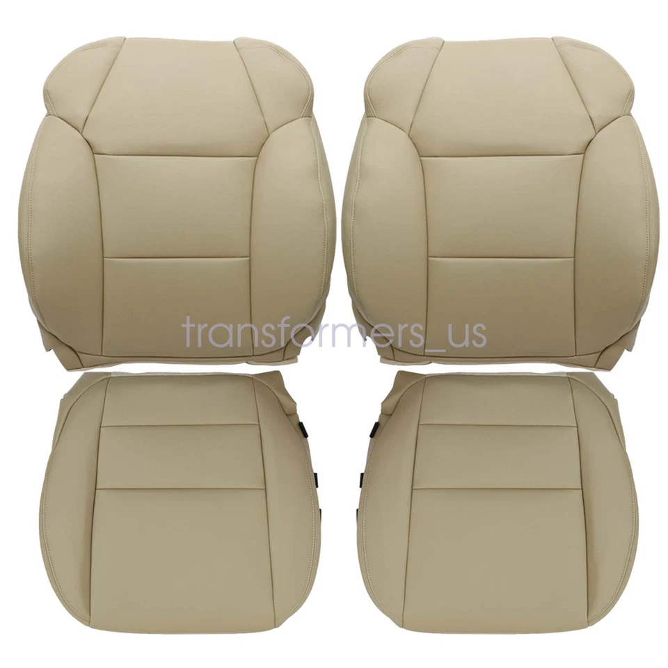 Se adapta a Acura MDX 2007-2013 conductor/pasajero inferior/parte superior cubierta de asiento de cuero tostado Foto 2 de 4