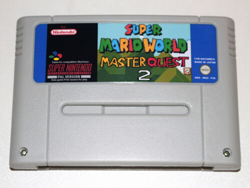 *PAL Version* Super Mario World Master Quest 2 Game For SNES - Afbeelding 1 van 4