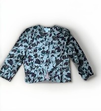 VTG Womens JONES NEW YORK 100 Silk Fully Lined Floral Blazer Size 10