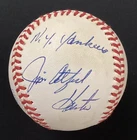 Jim Catfish Hunter Signed Baseball Bob Brown HOF Auto NY Yankees Inscription JSA
