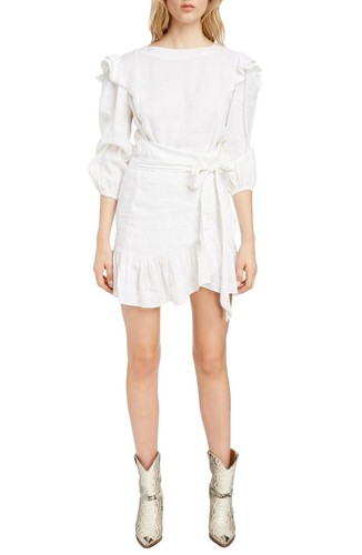 isabel marant leal denim dress Bohemian indigo denim dress for summer