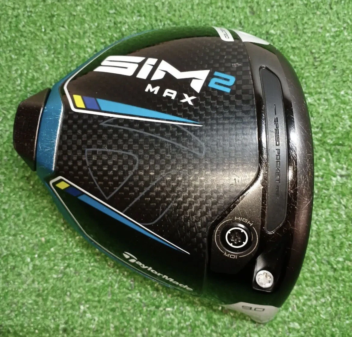 Taylormade SIM2 MAX 9° Driver head with headcover only right handed golf