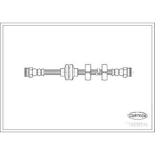CORTECO Bremsschlauch Bremsleitung vorne für Alfa Romeo GT 147 156 19031575