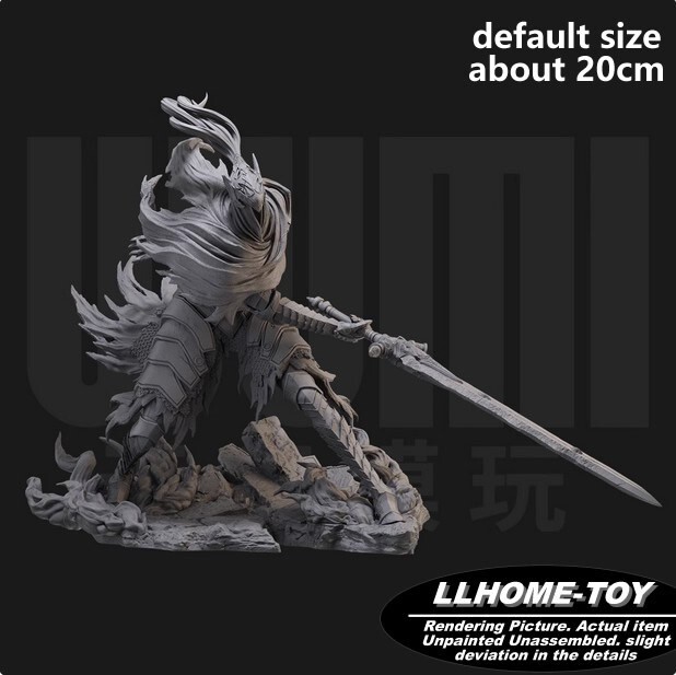 Artorias the Wolf Knight Resin 3D Printed Figure DIY Model Kit  