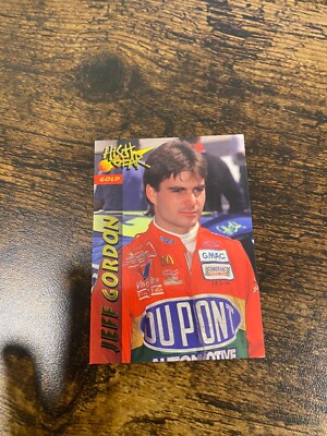 1995 wheels high gear jeff gordon #6 gold parallel