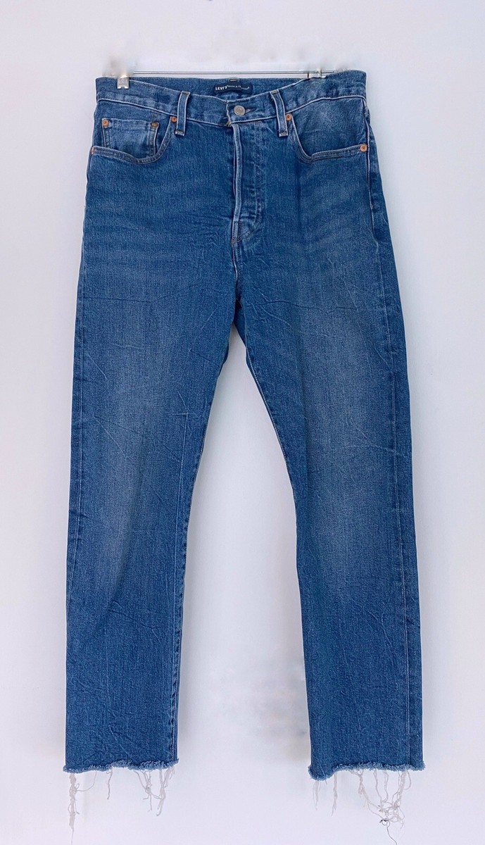 Levi’s Original 501 Made and Crafted Black Label Blue High Rise Jeans 29