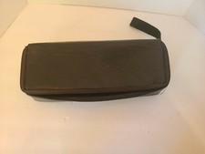Vtg Black Case Logic Audio Cassette Storage Case Zippered with Handle Holds 15