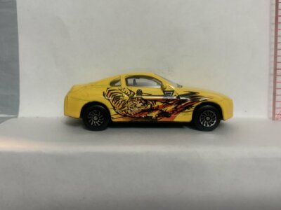 Yellow Tiger Racer Unbranded Loose Diecast Car 1/64 IO