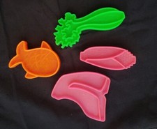Vintage Mattel TUFF STUFF 1972 Plastic Toy Play Food, 4 pieces, Preowned