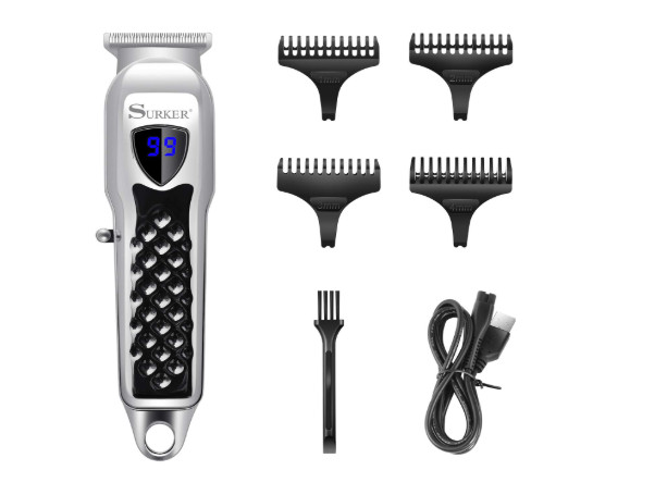 SURKER Electric Pro Hair Clippers Rechargeable Cordless  4 attachment combs