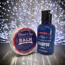 Trader Joe's Head to Toe Moisturizing Balm and Beard Balm + Men’s MINI Shampoo