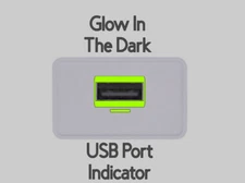 USB Port Indicator Vinyl x2 - Glow in the dark - Great for PS5!!