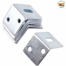 10 LARGE WORKTOP RIGHT ANGLE STEEL BRACKETS L Shape Kitchen Fixing 28x25mm