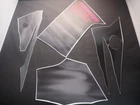 YAMAHA NOS 4FM-28301-50, GRAPHIC SET, LOWER COVER 1 YZF750R 1998