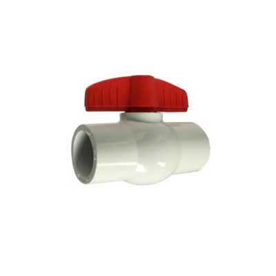 1'' White PVC Socket Valve 940296 (Pack of 10)