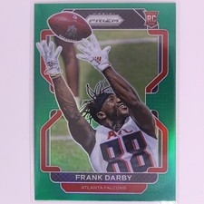 2021 Prizm Football NFL Green Prizm Frank Darby RC #406 Falcons