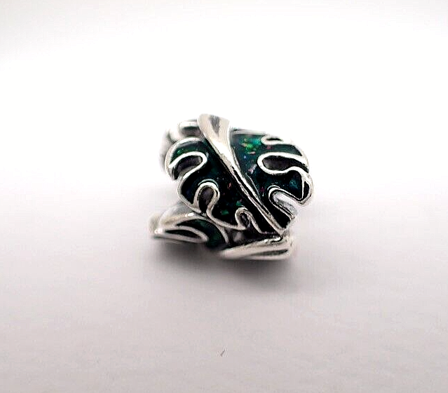 Authentic Pandora #793332C01 Green Monstera Leaves Charm | eBay 