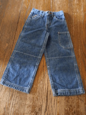 Vintage Boys Size 5 Bugle Boy Cotton Cargo Cargo Denim Blue Jeans Casual Pants