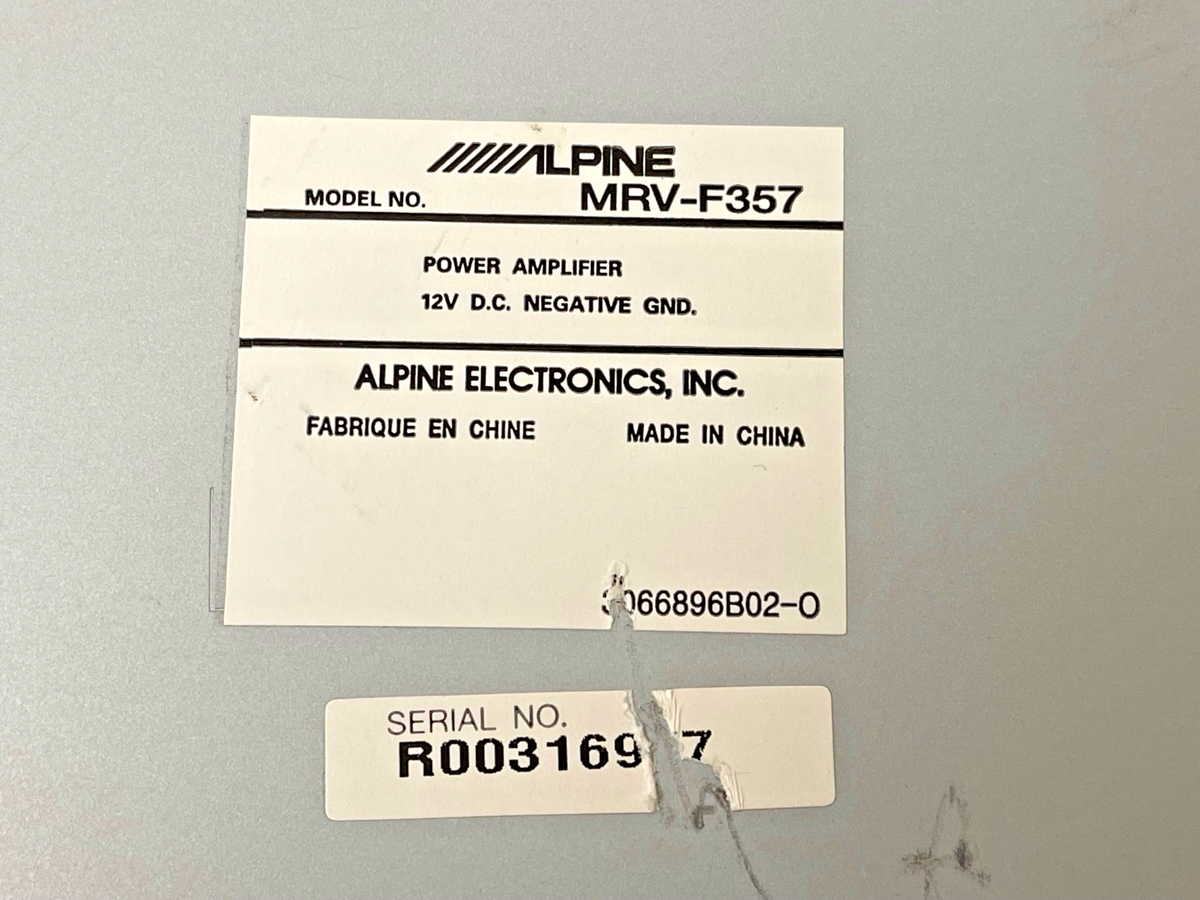 Alpine MRV-F357 3/4/5 Channel Car Amplifier for sale online | eBay