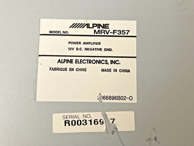 Alpine MRV-F357 3/4/5 Channel Car Amplifier for sale online | eBay