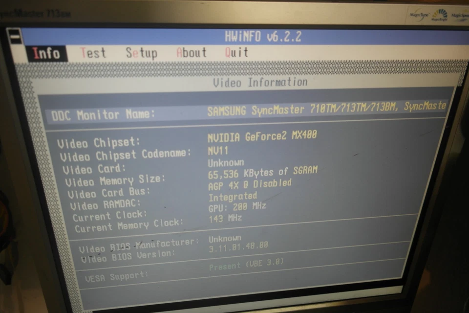 Video graphics card PALIT Daytona nVidia GeForce2 MX400 64MB  AGP universal VGA - Image 2 of 4