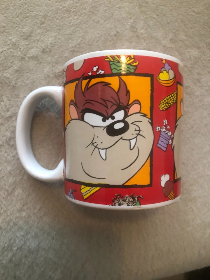 Vintage 1993 Taz Tazmanian Devil Coffee Tea Mug Cup Looney Tunes - Image 4 of 4