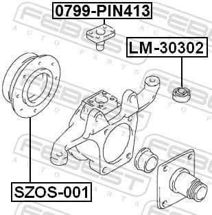 FEBEST-OE SZOS-001.OE Repair Kit, steering knuckle for MARUTI,MARUTI SUZUKI,SANT