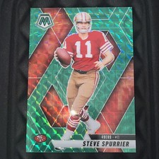 Steve Spurrier 2025 PANINI MOSAIC GREEN MOSAIC PRIZM PARALLEL #42 49ers