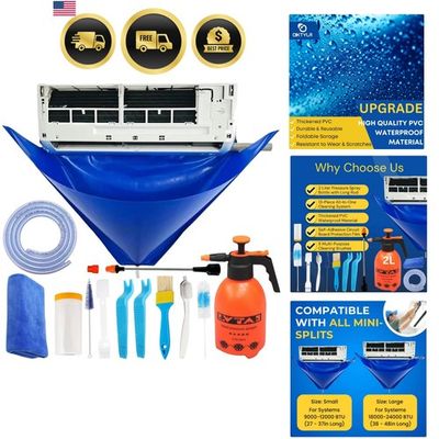 #ad #ad Mini Split Cleaning Kit Bag with 2L High Pressure Sprayer Air Conditioner Cl... $71.55