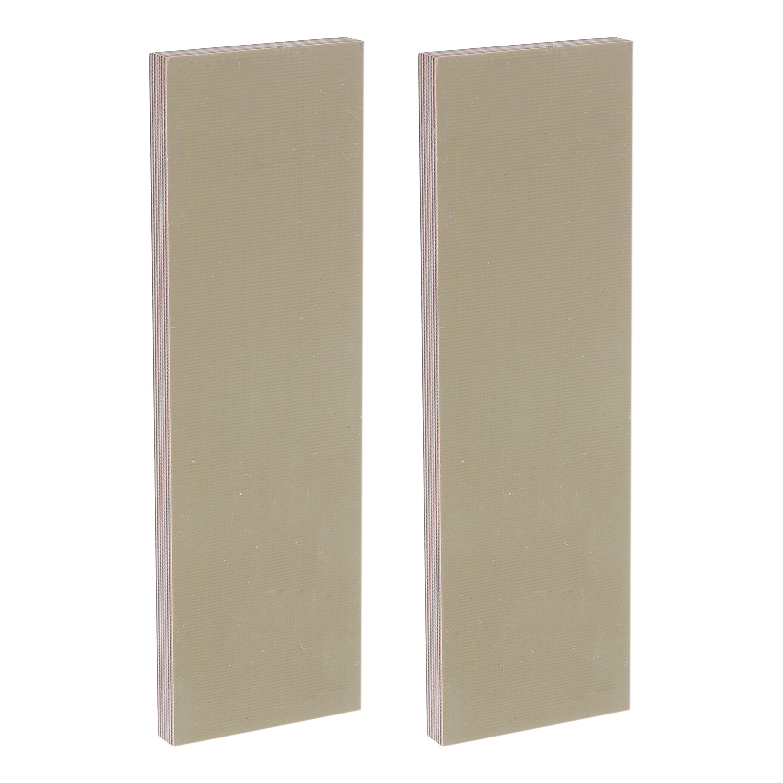 2Pcs Knife Handle Liner, 6.3"x2"x0.3" G10 Spacer, Coffee Pattern