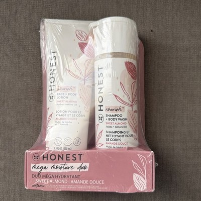   HONEST Mega Moisture Duo - Face + Body Lotion & Shampoo + Body Wash