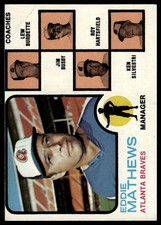 1973 Topps Braves Field Leaders #237 Mathews/Burdette/Busby/Hartsfield/Silvestri