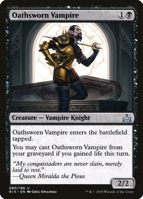 Oathsworn Vampire [RIX - 80] Near Mint
