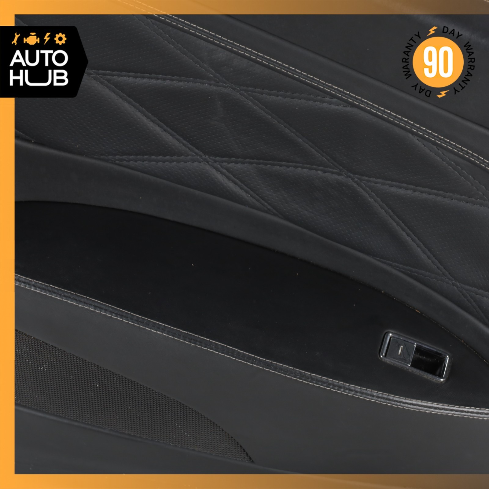 03-10 Bentley Continental GT Rear Left Driver Side Interior Door Panel Black OEM
