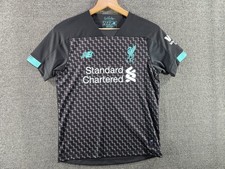 New Balance FC Liverpool Soccer Jersey Youth US 10/12 Gray 2019-20 Third Shirt