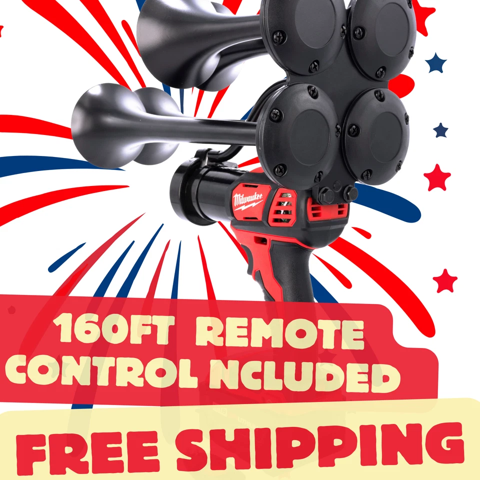 Chifre de trem Milwaukee + controle remoto | Montado nos EUA - Imagem 3 de 4