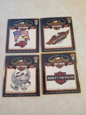 Lot 4 Packs Vintage Harley Davidson Temporary Tatoos 1992 Eagle and More C2