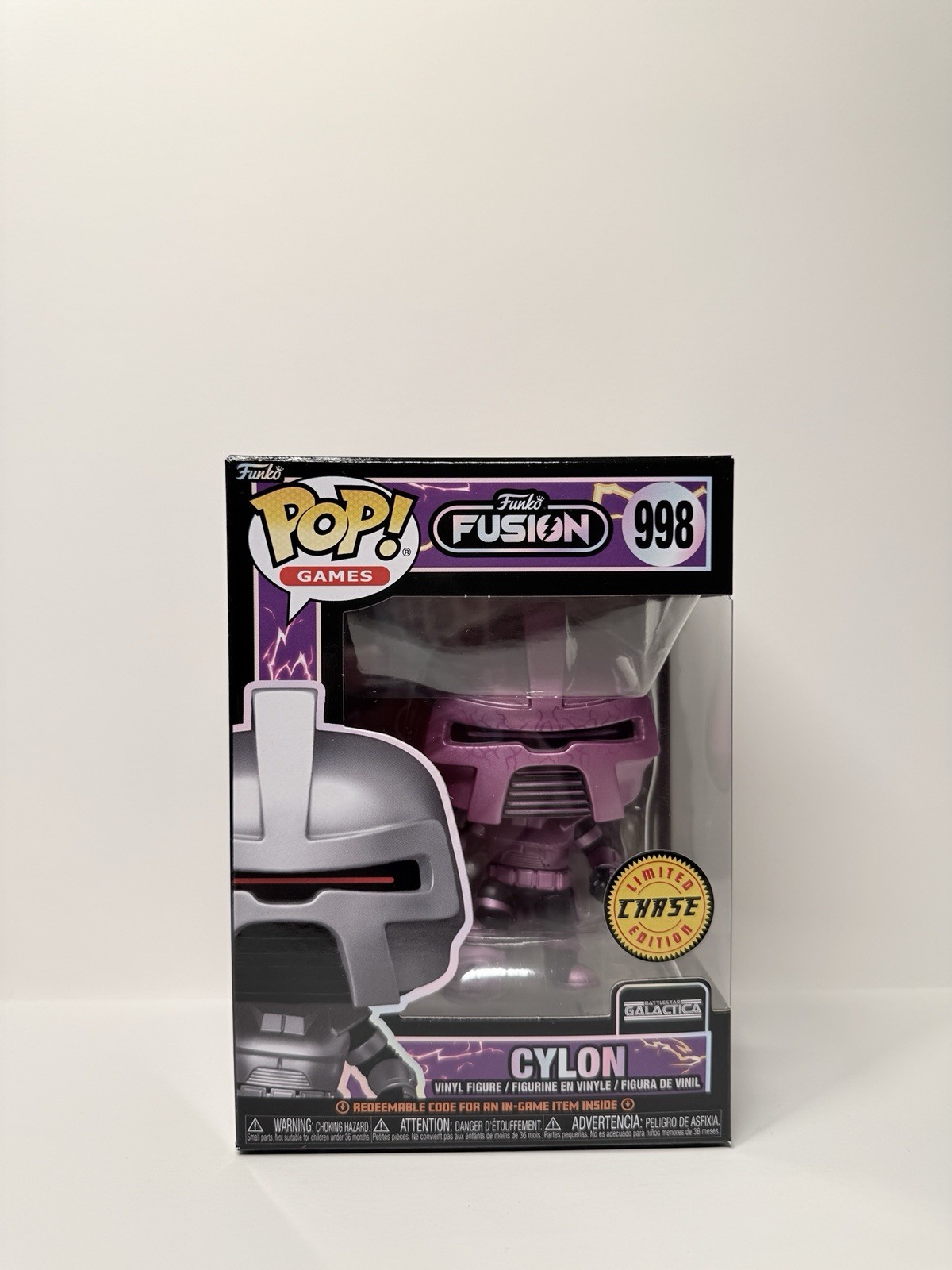 Funko Pop CHASE Battlestar Galactica - Cylon Funko Fusion Figure w/ Protector