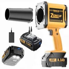 Leaf Blower Cordless with 2*4.0 Ah Battery and Charger[Battery with Outdoor L...